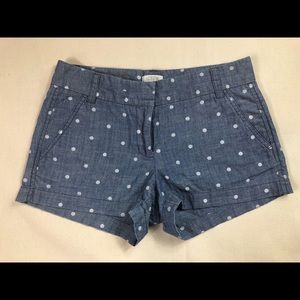 J.CREW POLKA DOT SHORTS